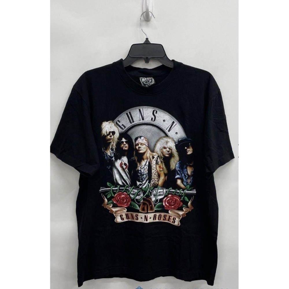 Guns N Roses Graphic Band Tee Black Double Sided Rock Shirt The Maxx Rock Large